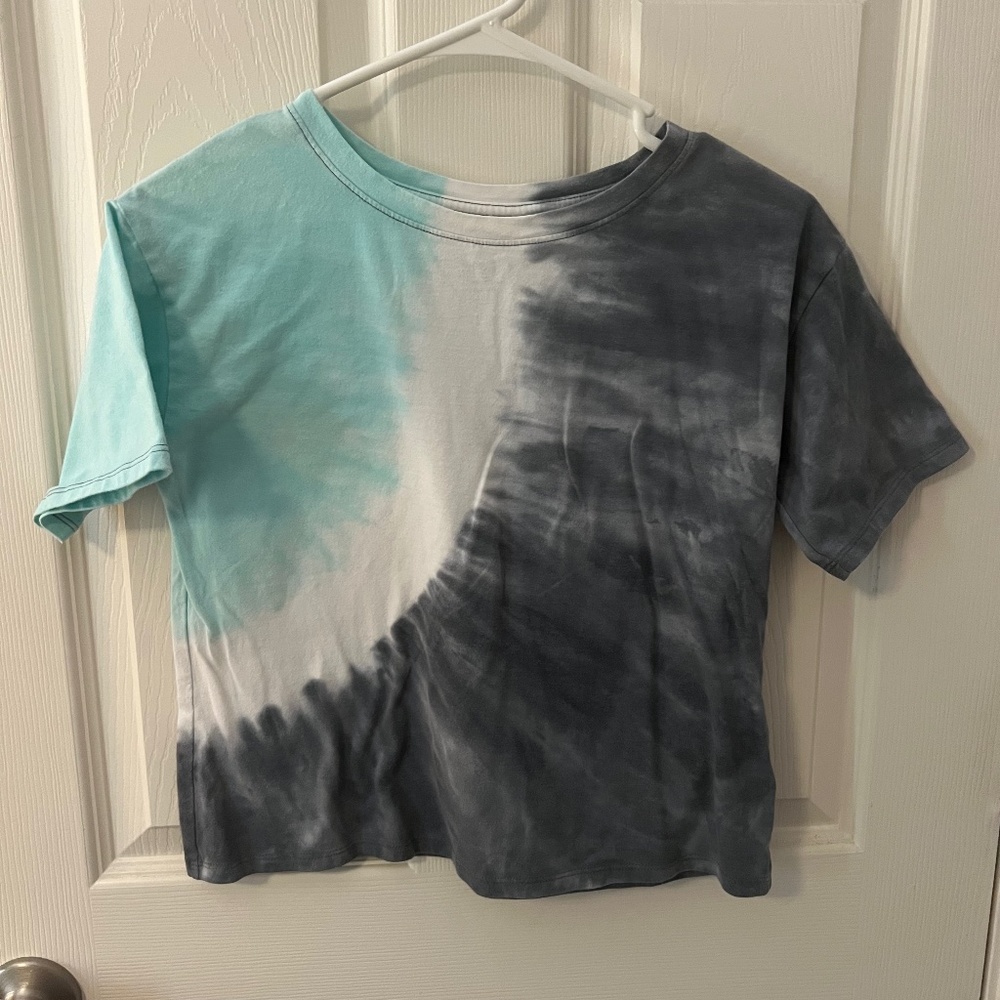 Tie dye cropped T-shirt